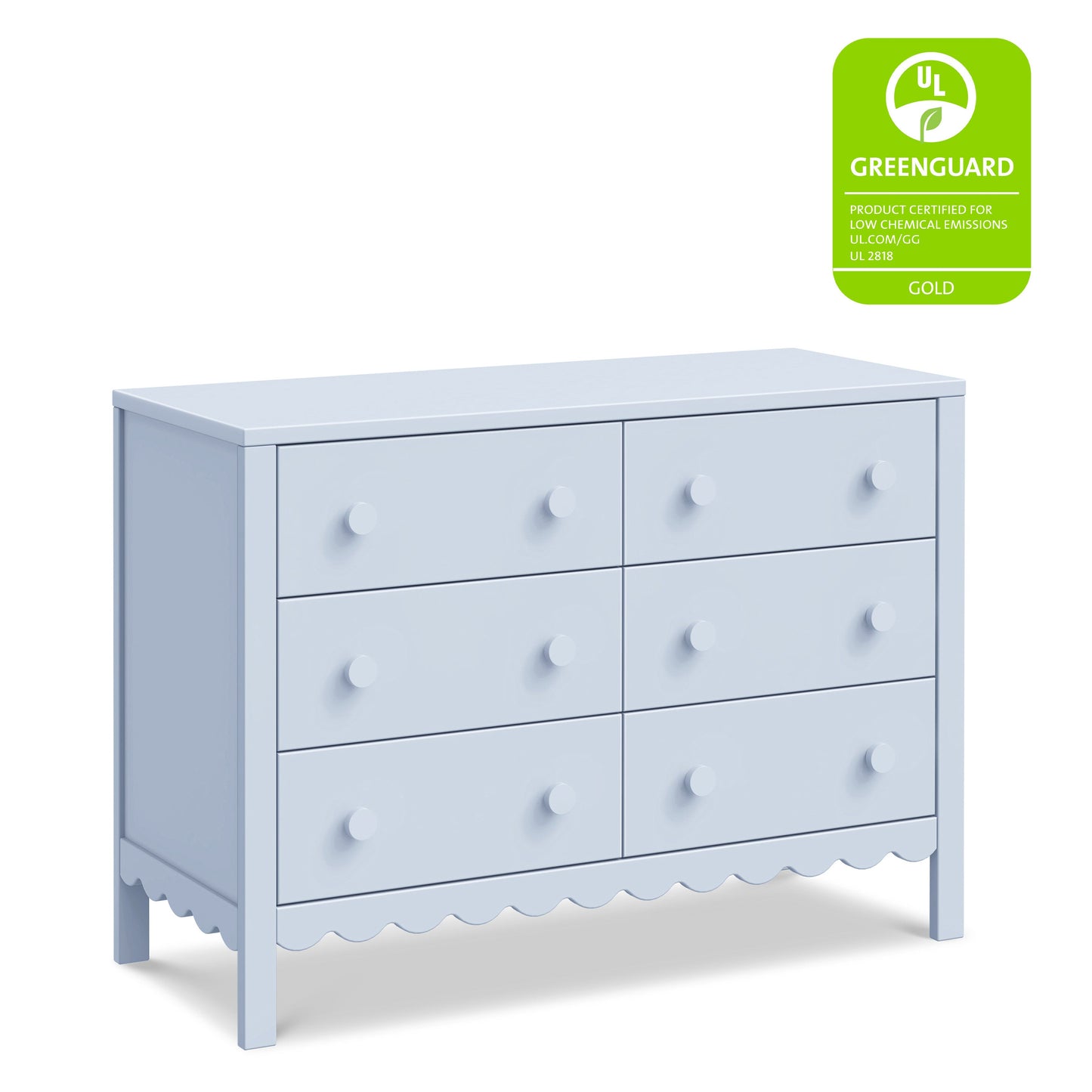 Sammy Scallop 6-Drawer Dresser