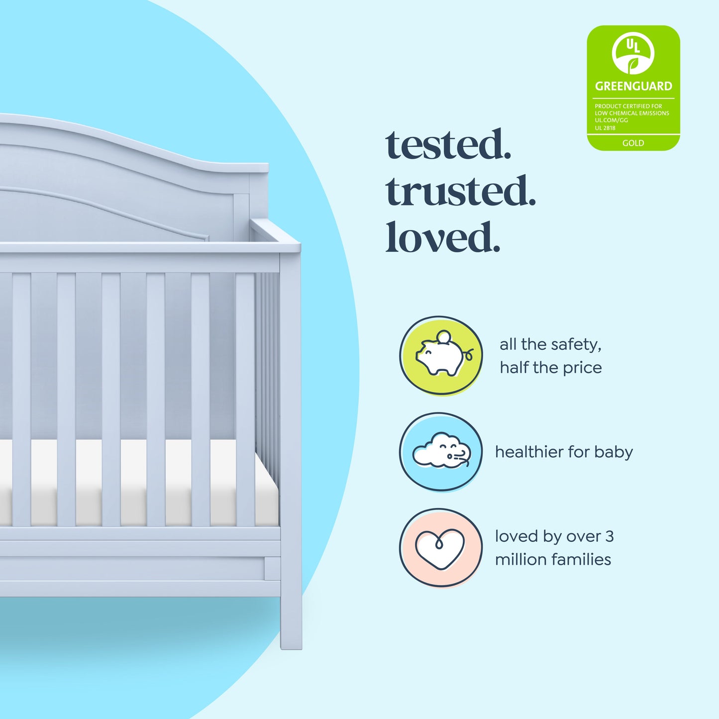 Charlie 4-in-1 Convertible Crib