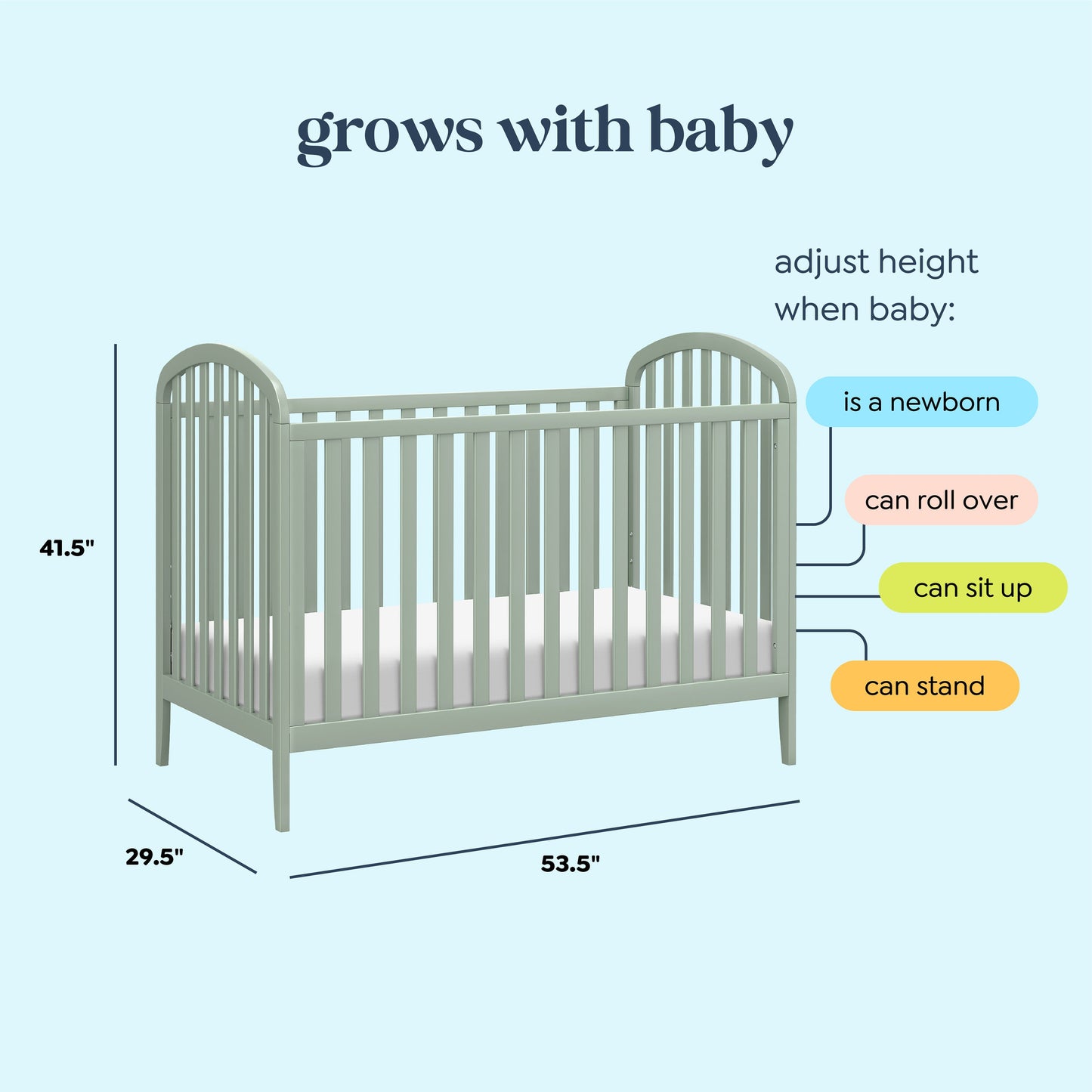 Beau 3-in-1 Convertible Crib