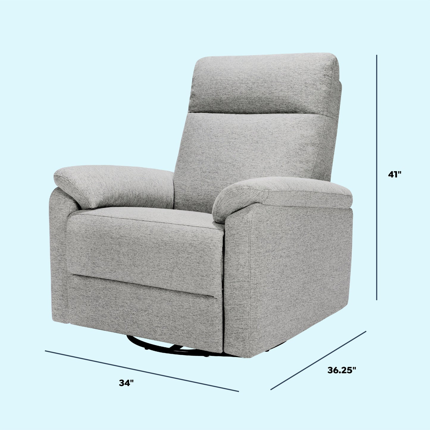 Suzy Electronic Recliner and Swivel Glider | USB Charging Port