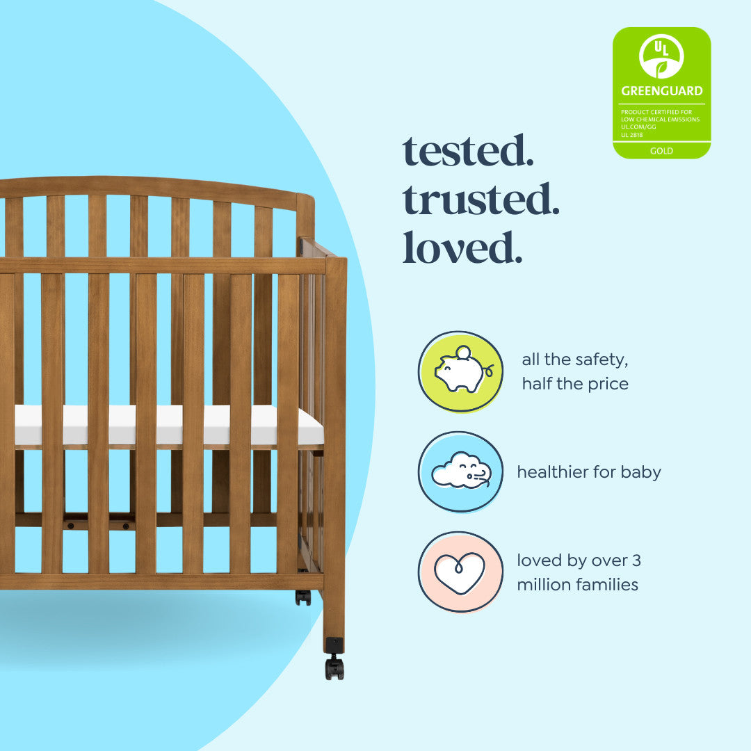 Dylan Folding Portable 3-in-1 Mini Crib