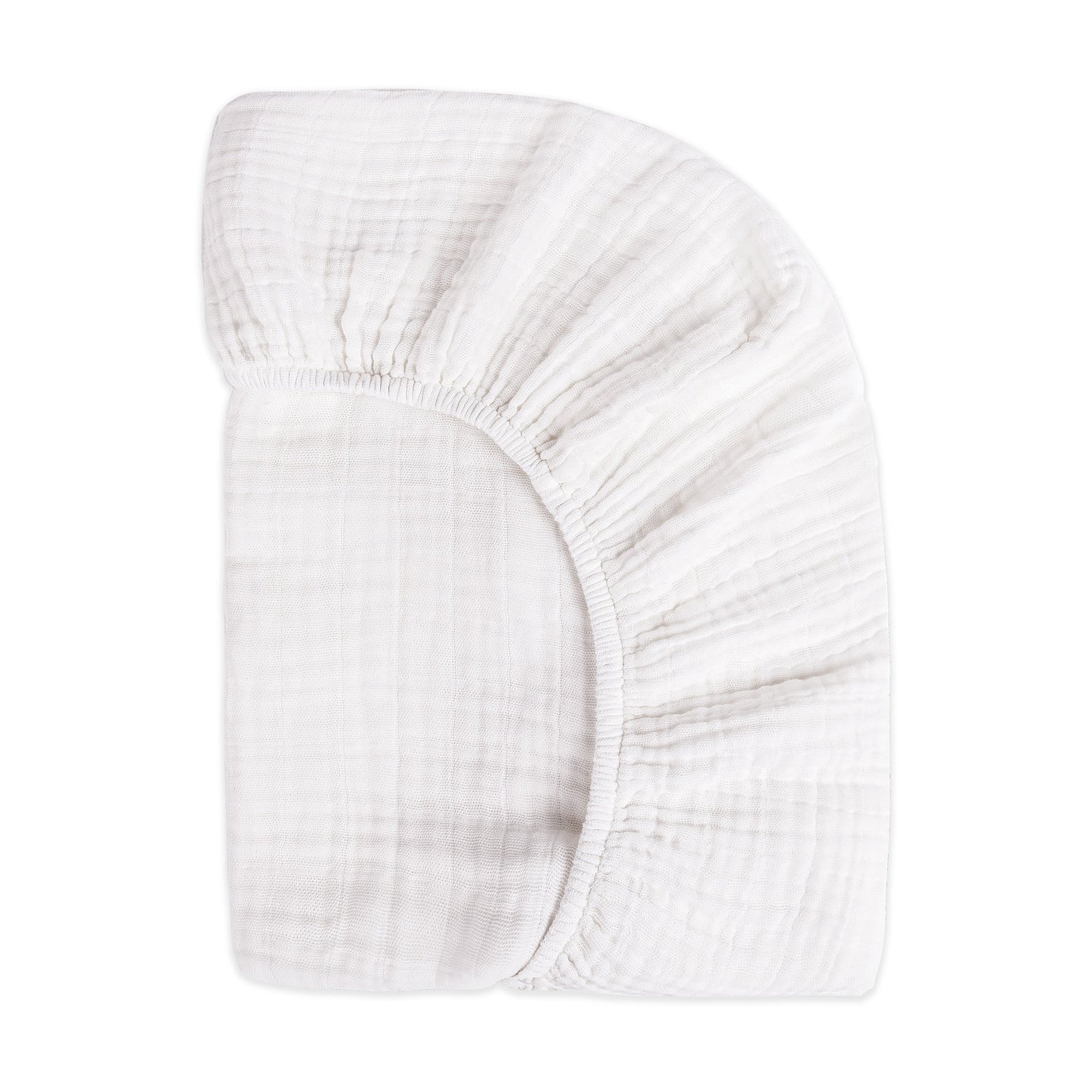 Mini Crib Sheet in GOTS Certified Organic Muslin Cotton