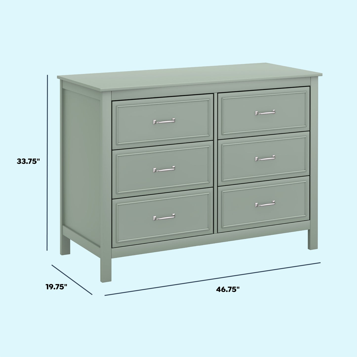 Charlie 6-Drawer Double Dresser