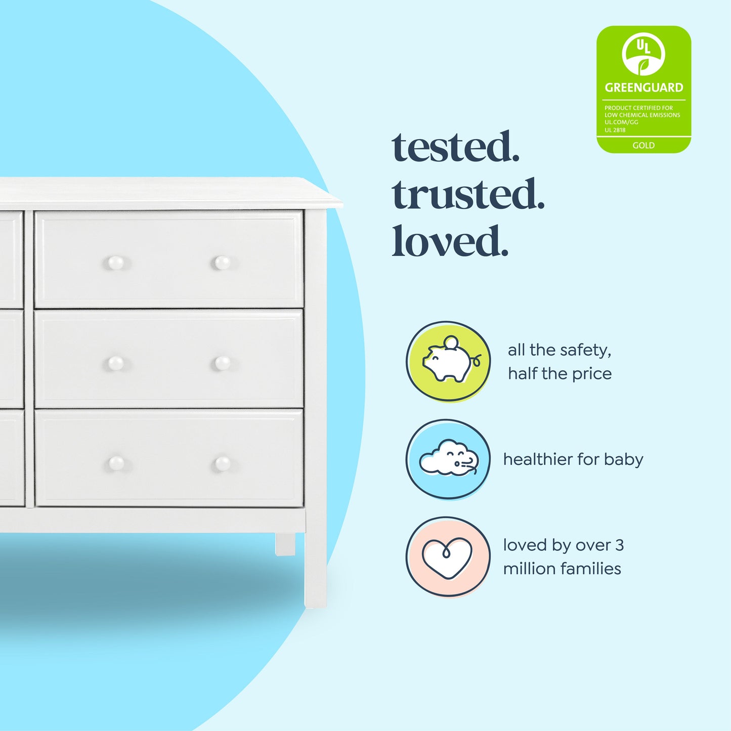 Jayden 6-Drawer Double Wide Dresser