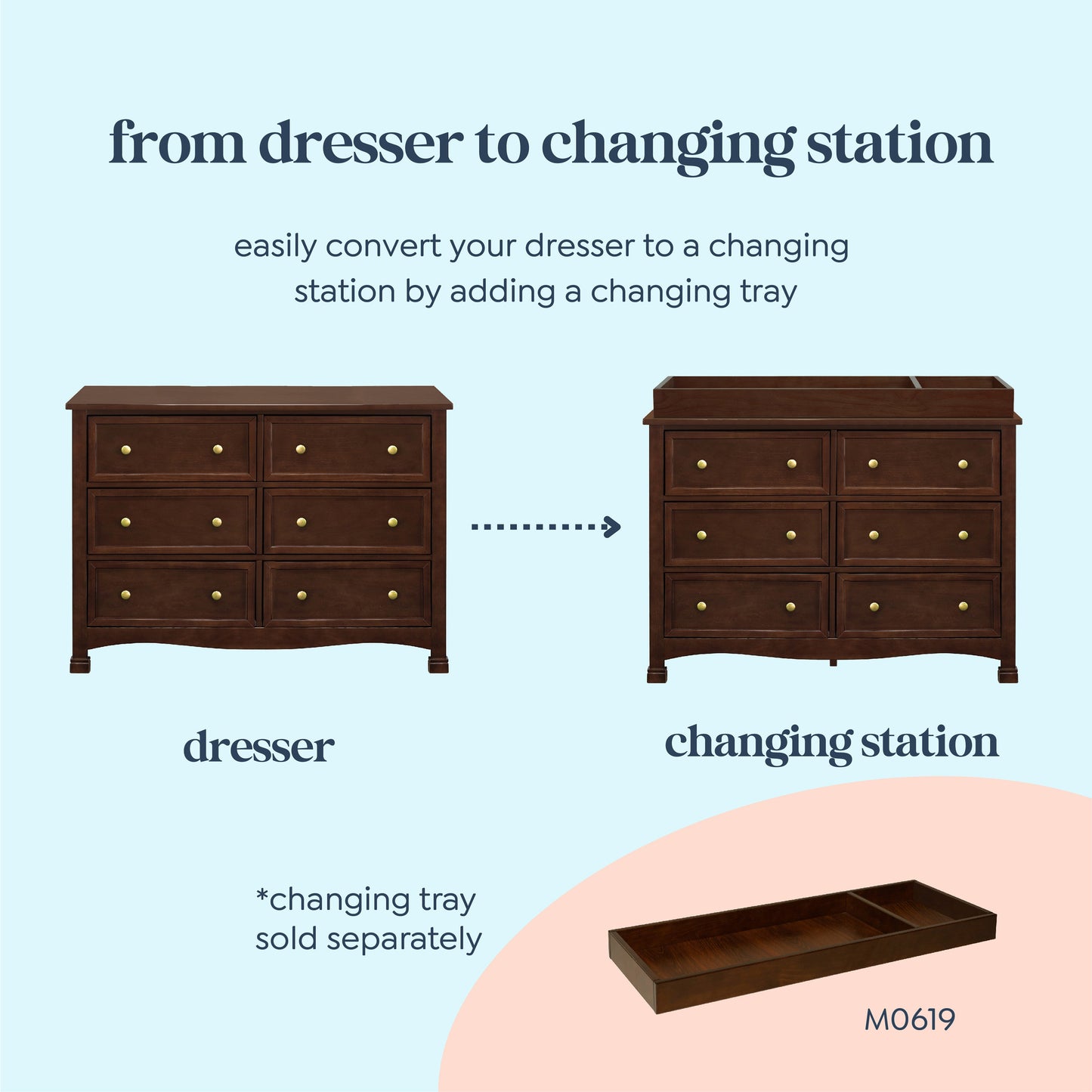 Kalani 6-Drawer Double Wide Dresser