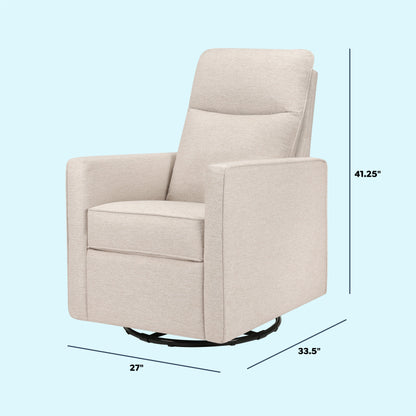 Gabby Pillowback Swivel Glider