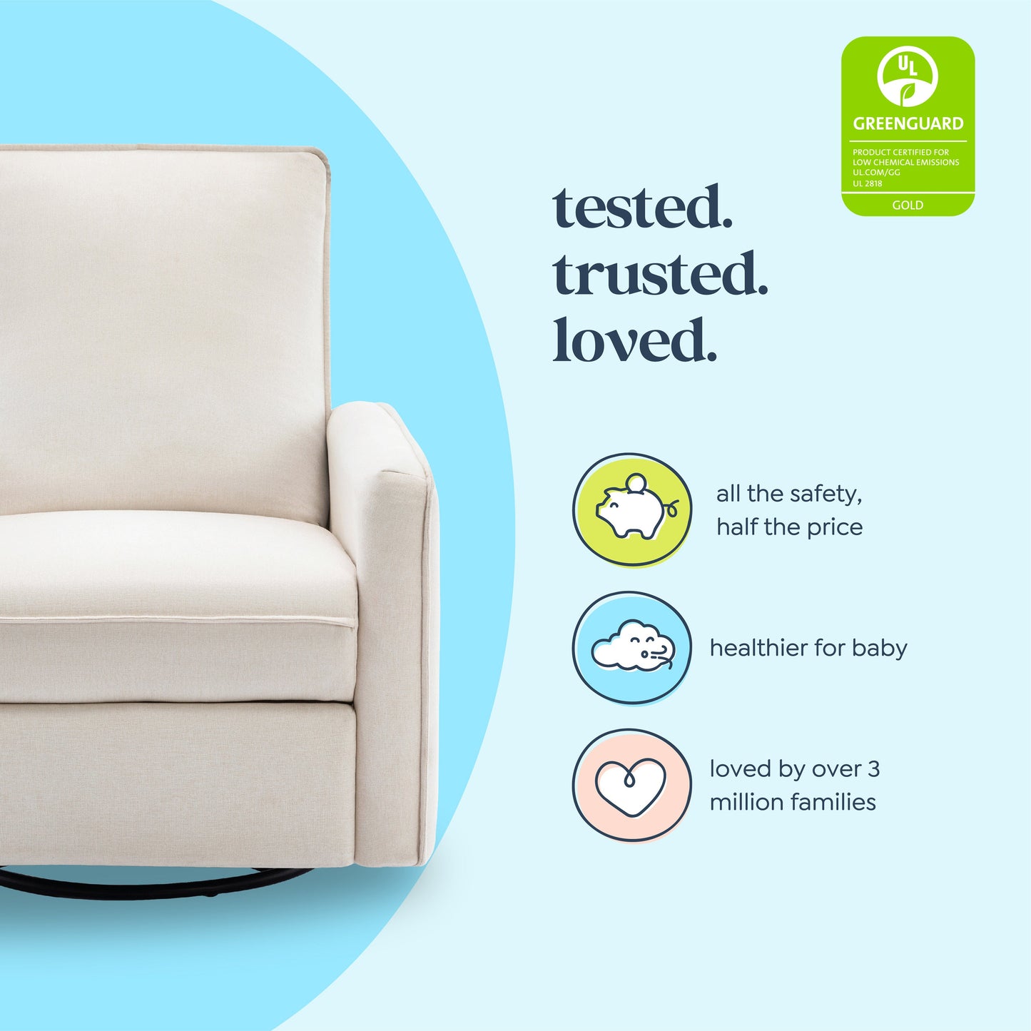 Penny Recliner and Swivel Glider | Eco-Friendly Water Repellent & Stain Resistant Fabric
