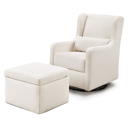 Adrian Swivel Glider with Storage Ottoman | Water Repellent & Stain Resistant fabric