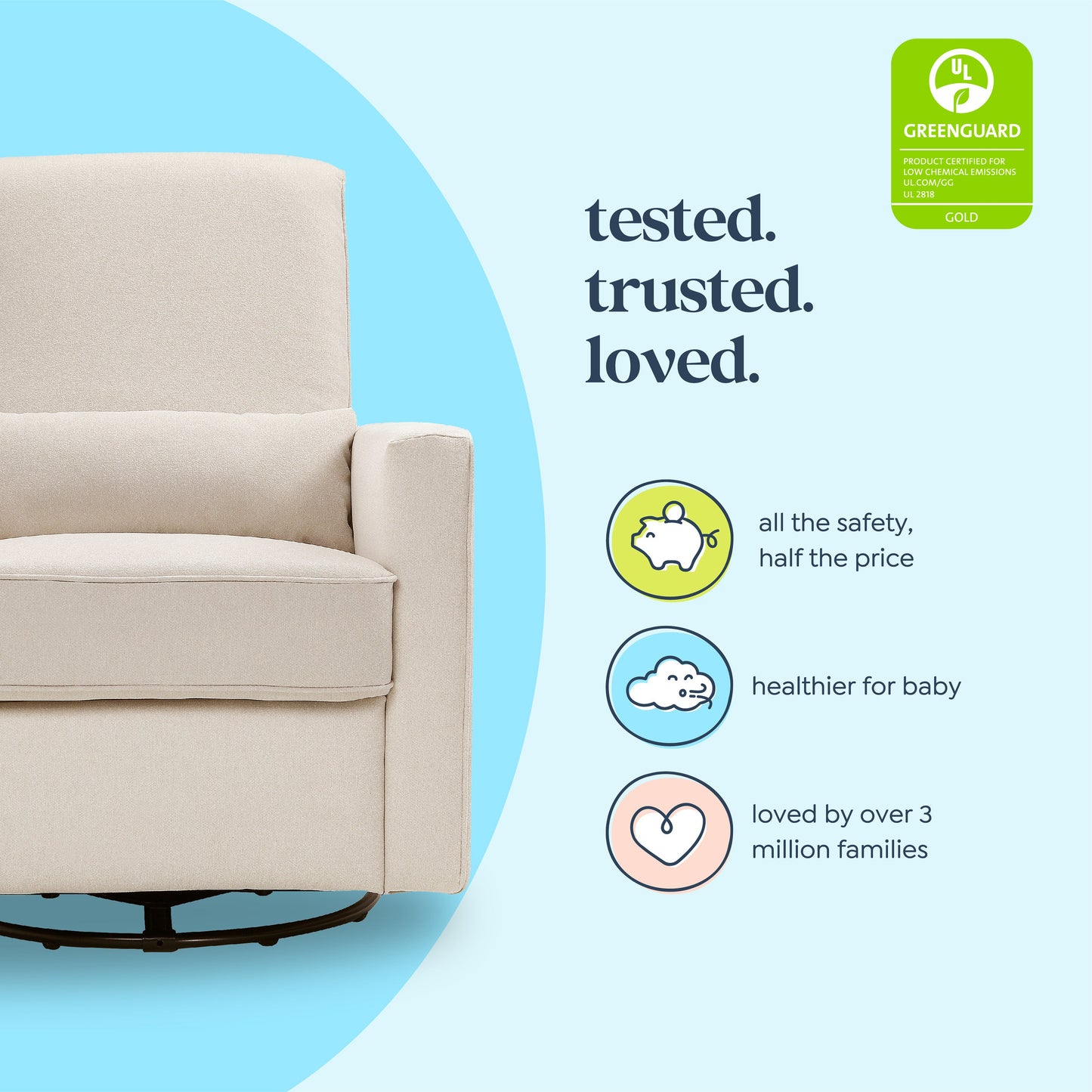 Piper Recliner and Swivel Glider