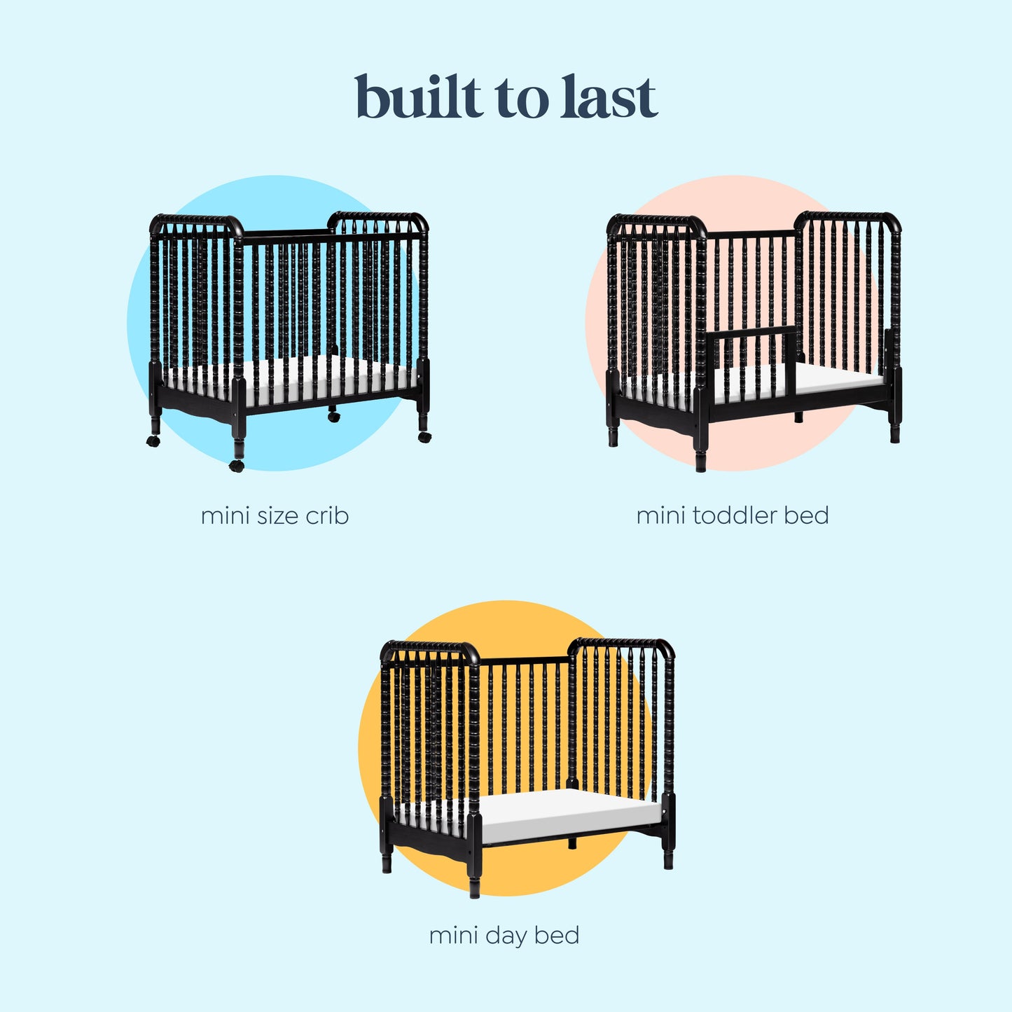 Jenny Lind 3-in-1 Convertible Mini Crib