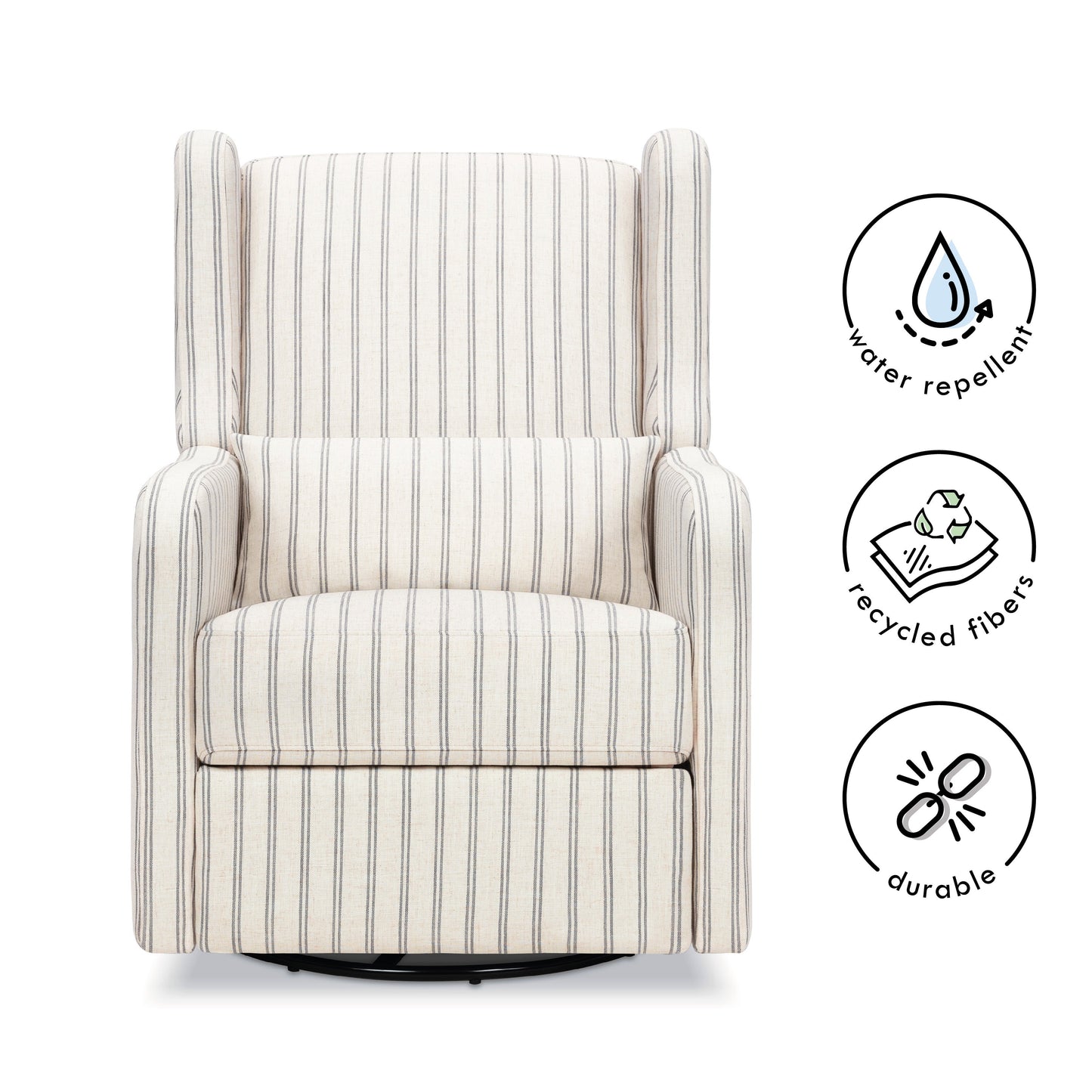 Arlo Recliner and Swivel Glider | Water Repellent Fabric