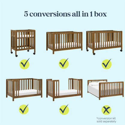 Colby GROW 6-in-1 Convertible Bassinet to Crib