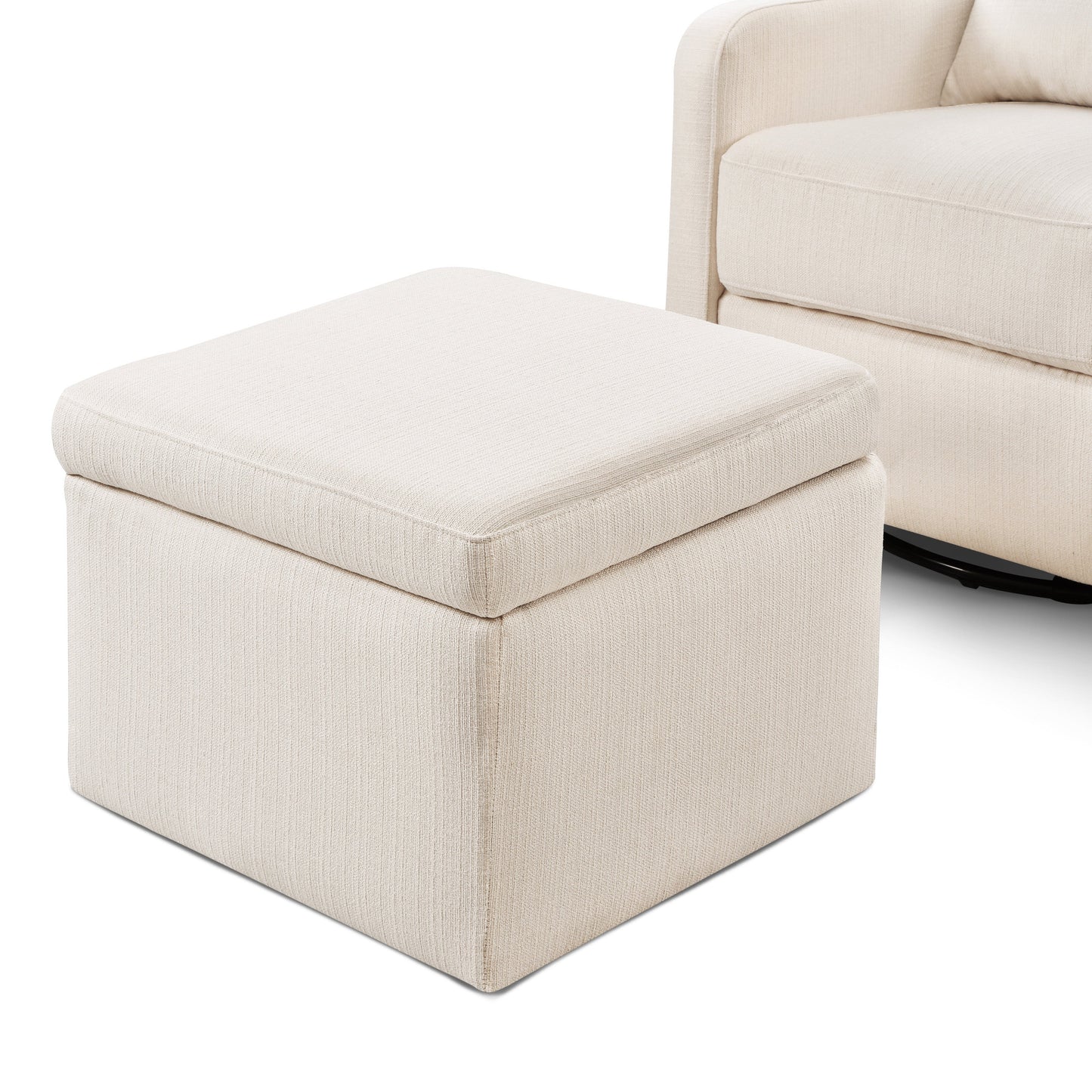 Adrian Swivel Glider with Storage Ottoman | Water Repellent & Stain Resistant fabric