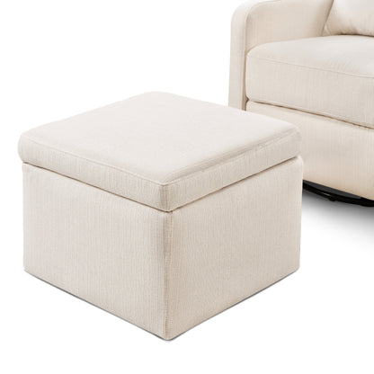 Adrian Swivel Glider with Storage Ottoman | Water Repellent & Stain Resistant fabric