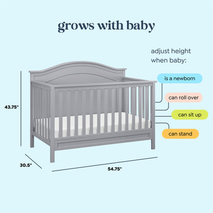 Charlie 4-in-1 Convertible Crib
