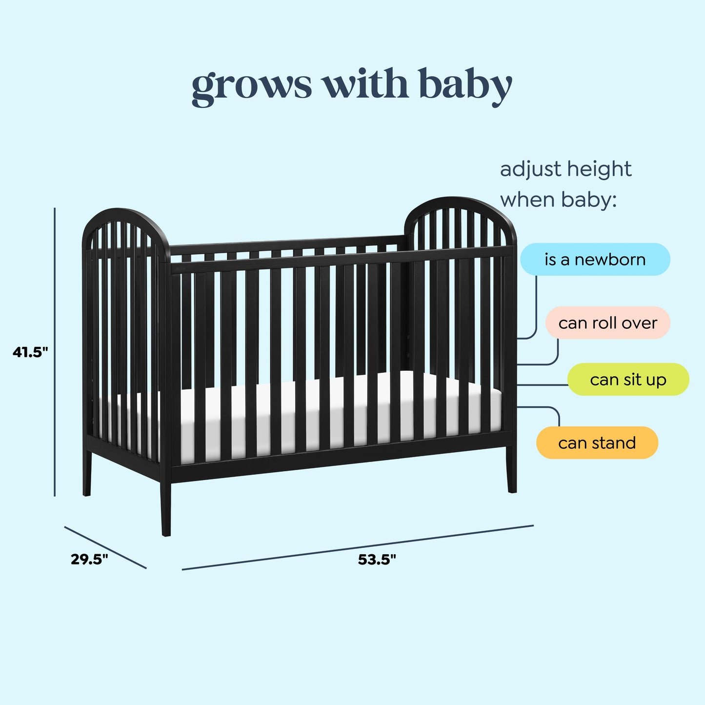 Beau 3-in-1 Convertible Crib